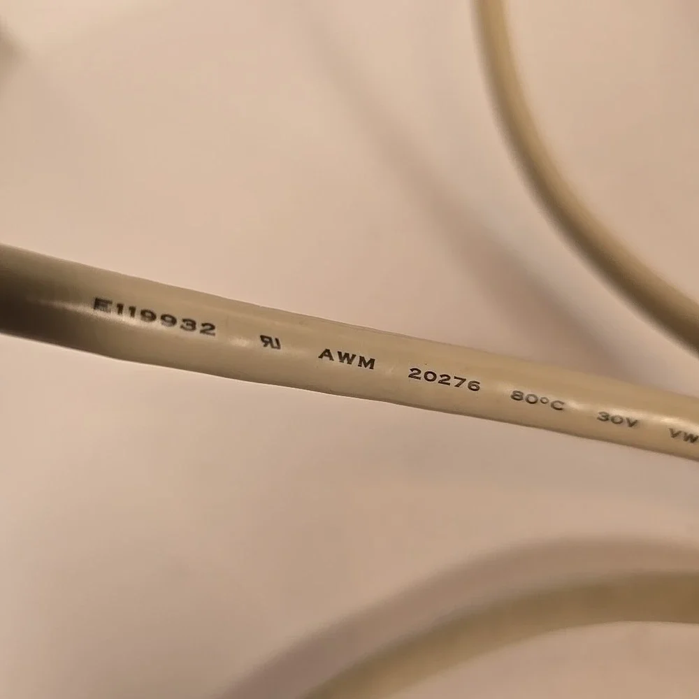 USED E119932 AWM 20276 80C 30V VW-1 Copartner 5 Foot Computer Printer Cable